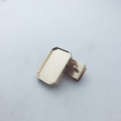 Coated Light Gold Metal Lock/Turn Lock/Square Lock/Safe Lock for Bag