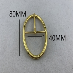 40mm Fresh Design Light Gold Metal Buckle/Round Belt Buckle/Pin Buckle for Handbag