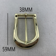 38mm High Quality Light Gold Metal Buckle/Belt Buckle/Pin Buckle for Handbag
