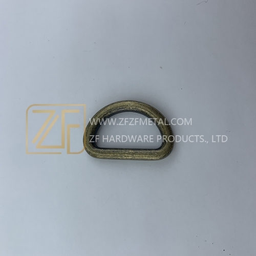 21mm Hot Sale Antique Brass D Ring For Handbag Accessories