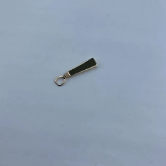 Hot sale Light Gold Metal Zipper Puller Zipper Slider for Clothes Wallet