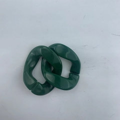 13mm Factory Custom Green acrylic Chain for Bag Accessories