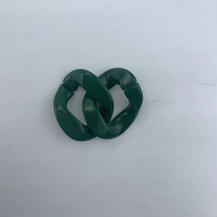 13mm Factory Custom Green acrylic Chain for Bag Accessories