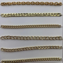 High quality Metal Decoration Light Gold Chain for Bag Accessories
