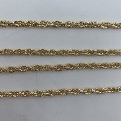 3mm Light Gold Fashion Handbag Chain
