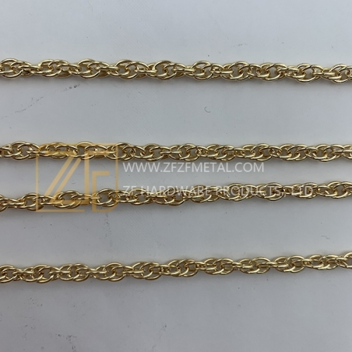 3mm Light Gold Fashion Handbag Chain