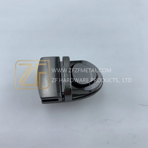 28mm Gun Metal Press Lock For Handbag