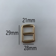 21mm Special design Light Gold Buckles Flat Rings Leather Craft Hardware