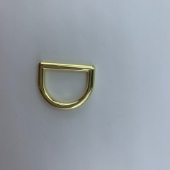 20mm High Grade Light Gold D Shape Ring Buckle Strap Hardware for Handbag