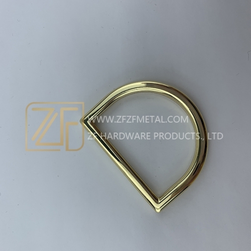 38mm Light Gold Metal D Ring Bag Ring for Handbag