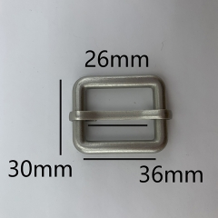 26mm Simple Ruing Matt Nickle Belt Adjuster Buckle Hardware Square Buckle for Handbag