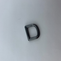 13mm Factory Custom Gun Metal D Shape Ring Buckle Strap Hardware for Handbag
