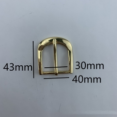 30mm High Grade Light Gold Metal Buckle/Belt Buckle/Pin Buckle for Handbag