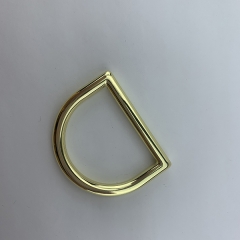 32mm Light Gold D Shape Ring Buckle Strap Hardware for Handbag