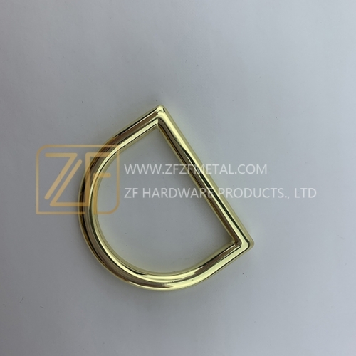 32mm Light Gold D Shape Ring Buckle Strap Hardware for Handbag