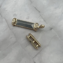 Golden Fashion Retangular Edge Clip