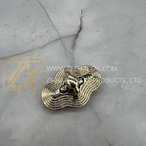 Fashion Cloud Shape Stripe Turn Lock for Handbags