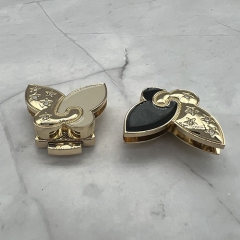 Colourful Butterfly Shape Crystal Epoxy Press Lock