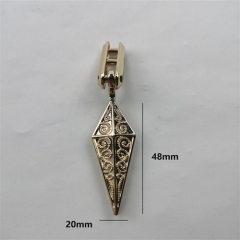 48mm Diamond pattern Light Gold Clip