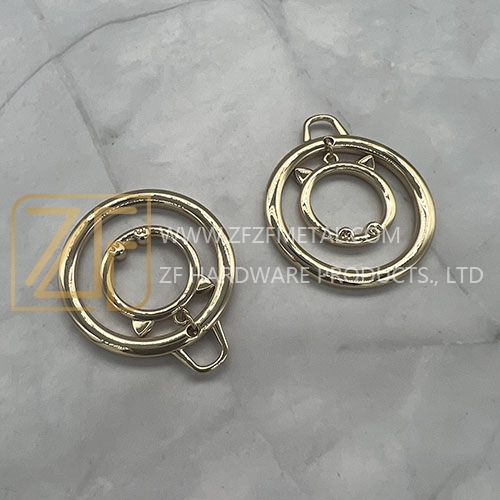 Double Circles in Cat Shape Decoractive Accessory