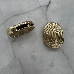 "Finger print" Shape Textured Lock for Handbags