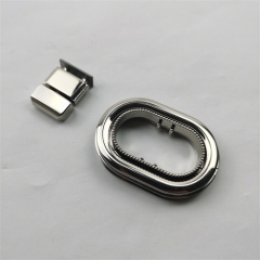 47mm Oval Nickle Twist Lock