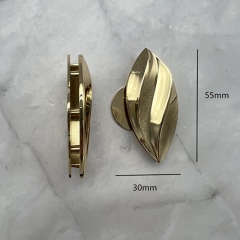 Golden Leaf Shape Streamline Press Lock