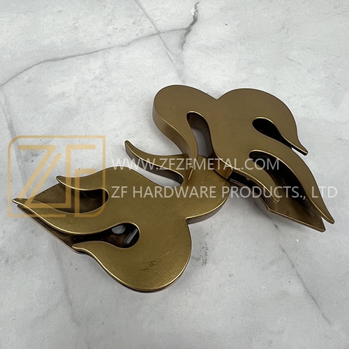 Golden Irregular Flame Shape Magnetic Lock