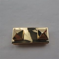 Custom Golden Diamond raised switch Lock For Handbag