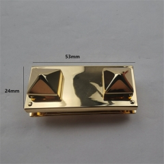 Custom Golden Diamond raised switch Lock For Handbag