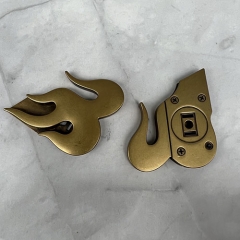 Golden Irregular Flame Shape Magnetic Lock