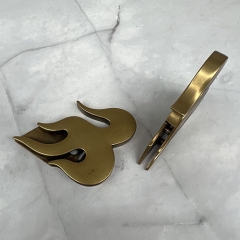 Golden Irregular Flame Shape Magnetic Lock