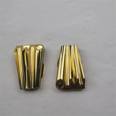 Custom Golden Shape Flute with Letter Magnt Lock For Bag