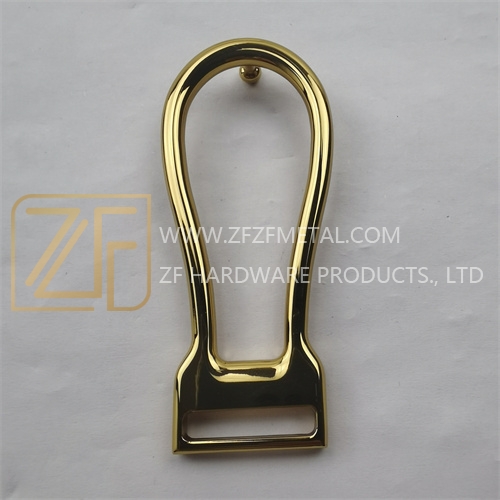 28mm Custom Golden Oval Belt Buckle