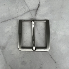 40mm Brushed Nickle Classic Flat Pin Buckle