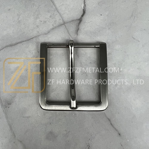 40mm Brushed Nickle Classic Flat Pin Buckle