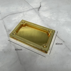 40mm Classic Light Gold Bag Decorative Fitting Hardware Metal Rectangle Accessories