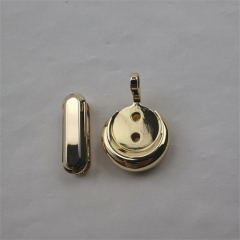 24mm Round Mountable Metal Surface Golden Clip For Bag