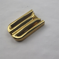 27mm Custom Golden Double Tube Thick Magnet Lock For Bag