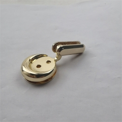 24mm Round Mountable Metal Surface Golden Clip For Bag
