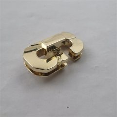 44mm Rectangular Opening Golden Twist Lock For Bag