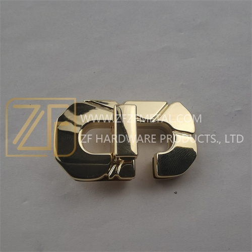 44mm Rectangular Opening Golden Twist Lock For Bag