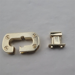 44mm Rectangular Opening Golden Twist Lock For Bag