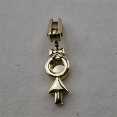 11mm Cute human-shaped light gold edge clip for bag