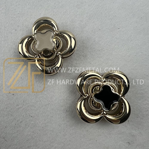 Colorful Epoxy Hollow Flower Shape Turn Lock