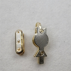 11mm Cute human-shaped light gold edge clip for bag