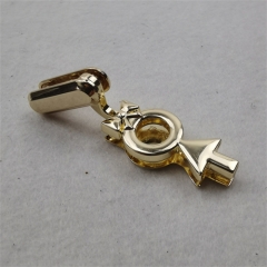 11mm Cute human-shaped light gold edge clip for bag