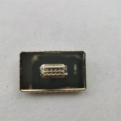 50mm Rectangular single port light gold twist lock for bag