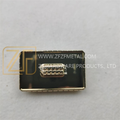 50mm Rectangular single port light gold twist lock for bag