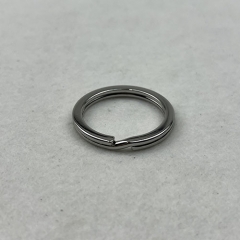 28mm Nickle Double-loop Key Ring